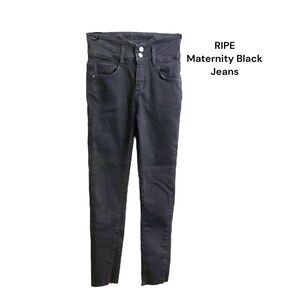 Ripe Girls Jr. Black Jeans Skinny Stretch Pants Sz M 22 in Waist- Run Small